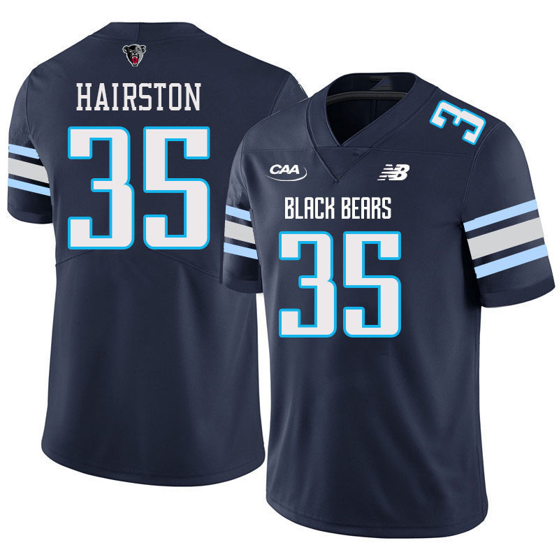 Men #35 Devin Hairston Maine Black Bears College Football Jerseys Stitched Sale-Navy